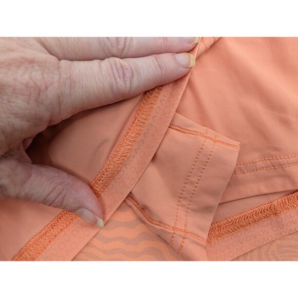 Outdoor Voices Orange Zebra Print Exercise Dress/Shorts XL Pickleball Hiking - Picture 9 of 10